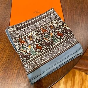 Hermes silk scarf